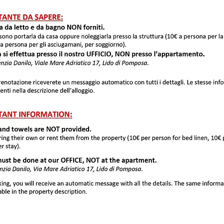 Maria 3 Appartamento Lido di Pomposa